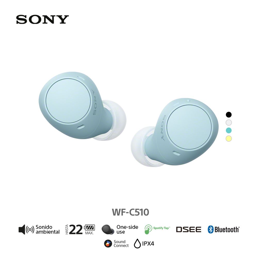 Audífonos Sony Bluetooth WF-C510 True Wireless Azul
