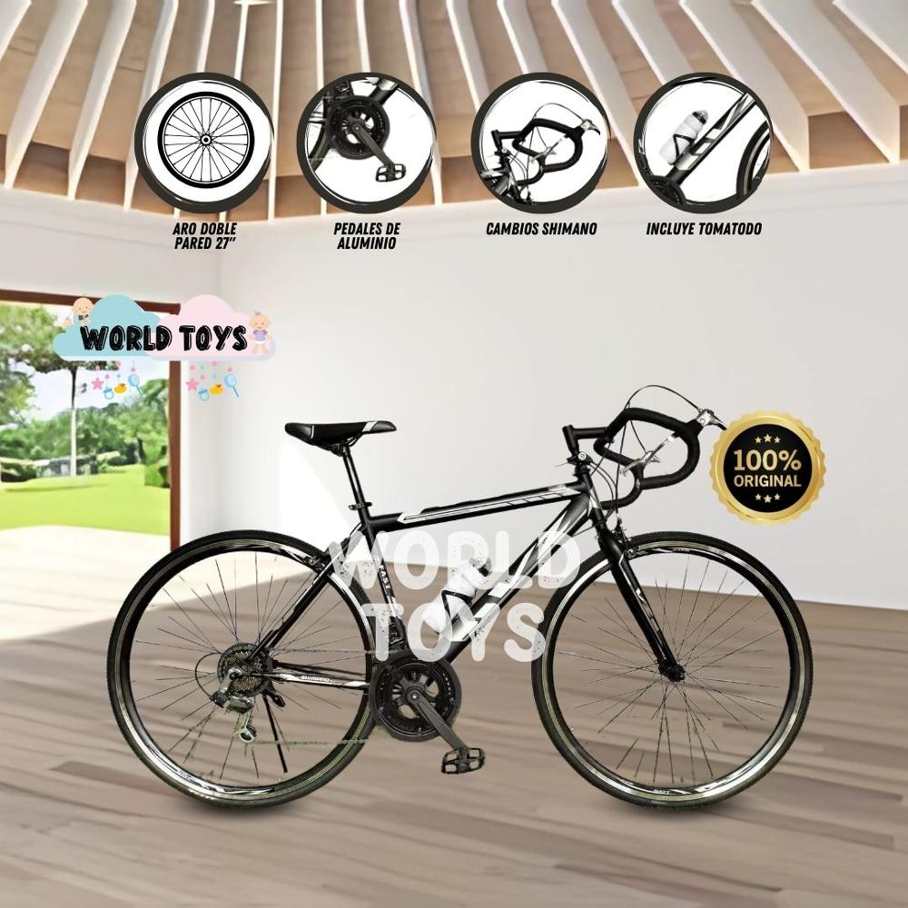 Bicicleta Carrera Aro 27 Beautiful Veloz Racer Negro Oechsle