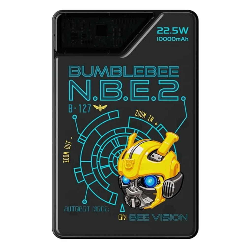 Power Bank 10000 Mah TRANSFORMERS TF-D10 de Carga Rápida Negro