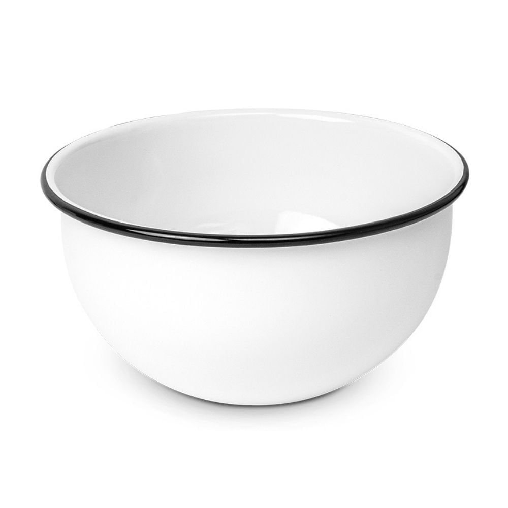 Tazón de Acero Esmaltado Record Criollo Blanco N°14