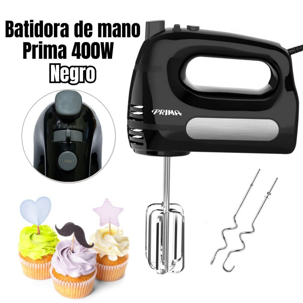 Batidora de Mano Prima 400 Watts - Negro