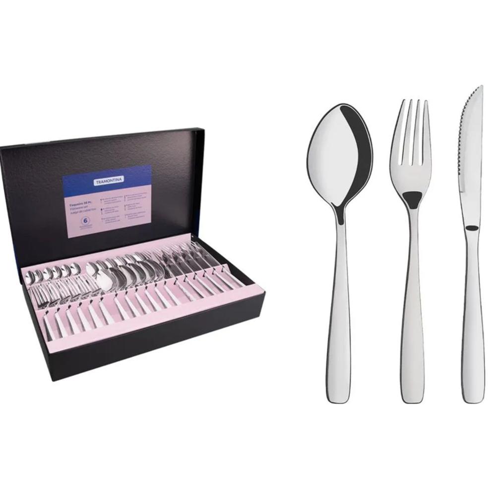 Juego De Cubiertos 36Pz. Amazonas Acero Inox