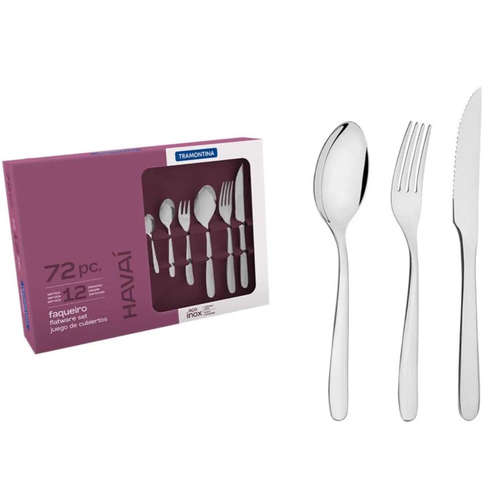 Juego De Cubiertos 72Pzas. Havai