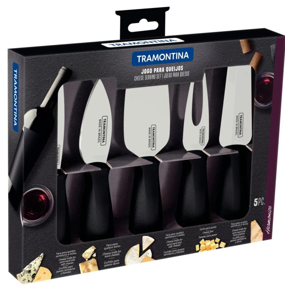 Juego para Queso Negro x5 pzas Harmoniza - Tramontina