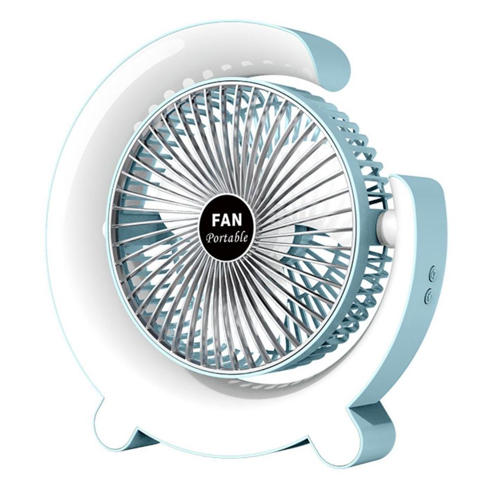 Ventilador Sobremesa con Luz RGB 3 Velocidades Diseño de Luna KS-2029