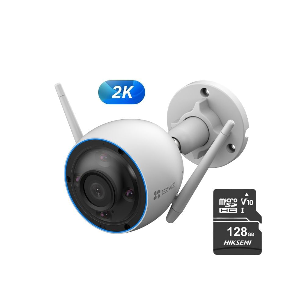 Cámara inalámbrica WiFi H3 2K para exteriores + Micro SD 128gb - Ezviz