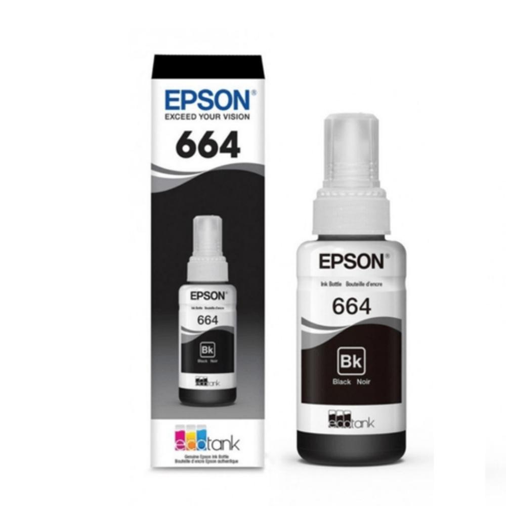 Tinta de Impresora Epson T664120 Negro