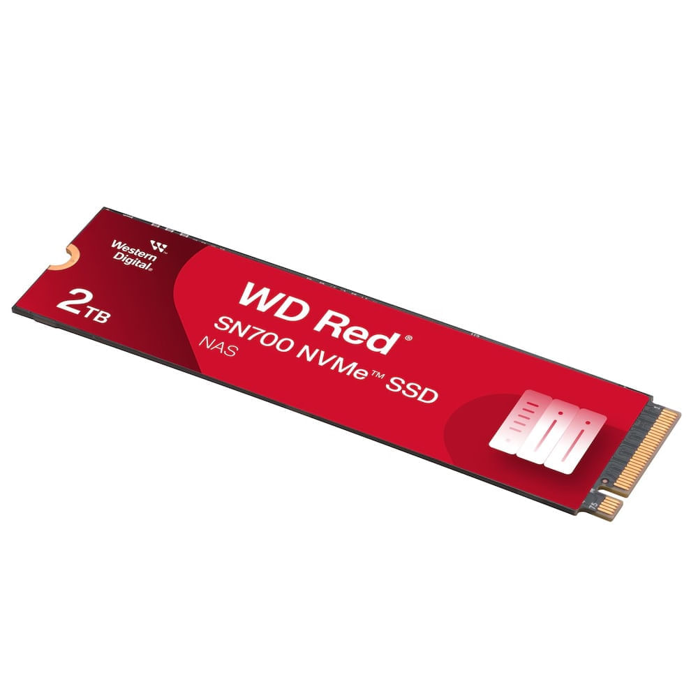 Disco Solido SSD Western Digital Red SN700 2TB NAS M2 2280 PCIe 3.0 WDS200T1R0C