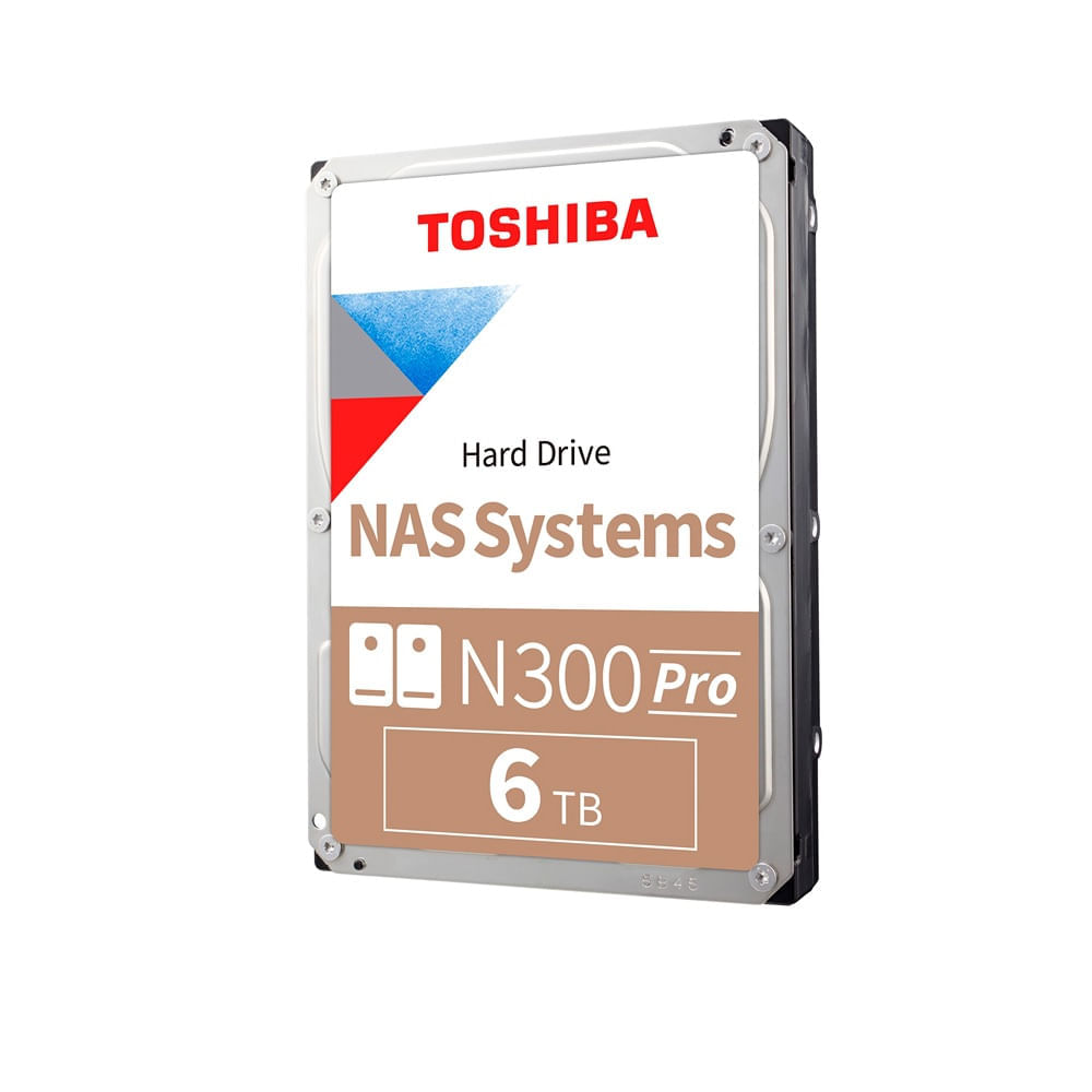 Disco Duro Toshiba NAS N300 Pro 6TB SATA III 7200 RPM Cache 512MB HDWG760XZSTB