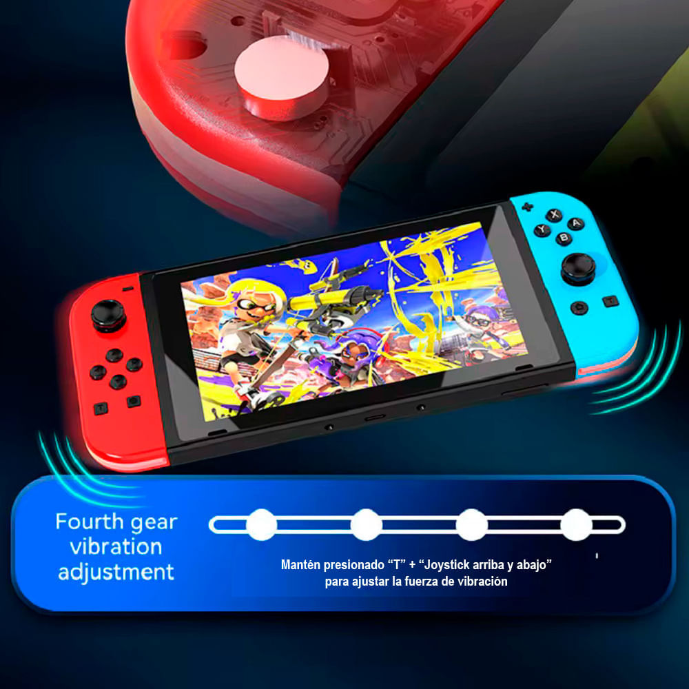 Set 2 Joycons RGB Alternativo para Nintendo Switch y Oled Rojo/Azul ...