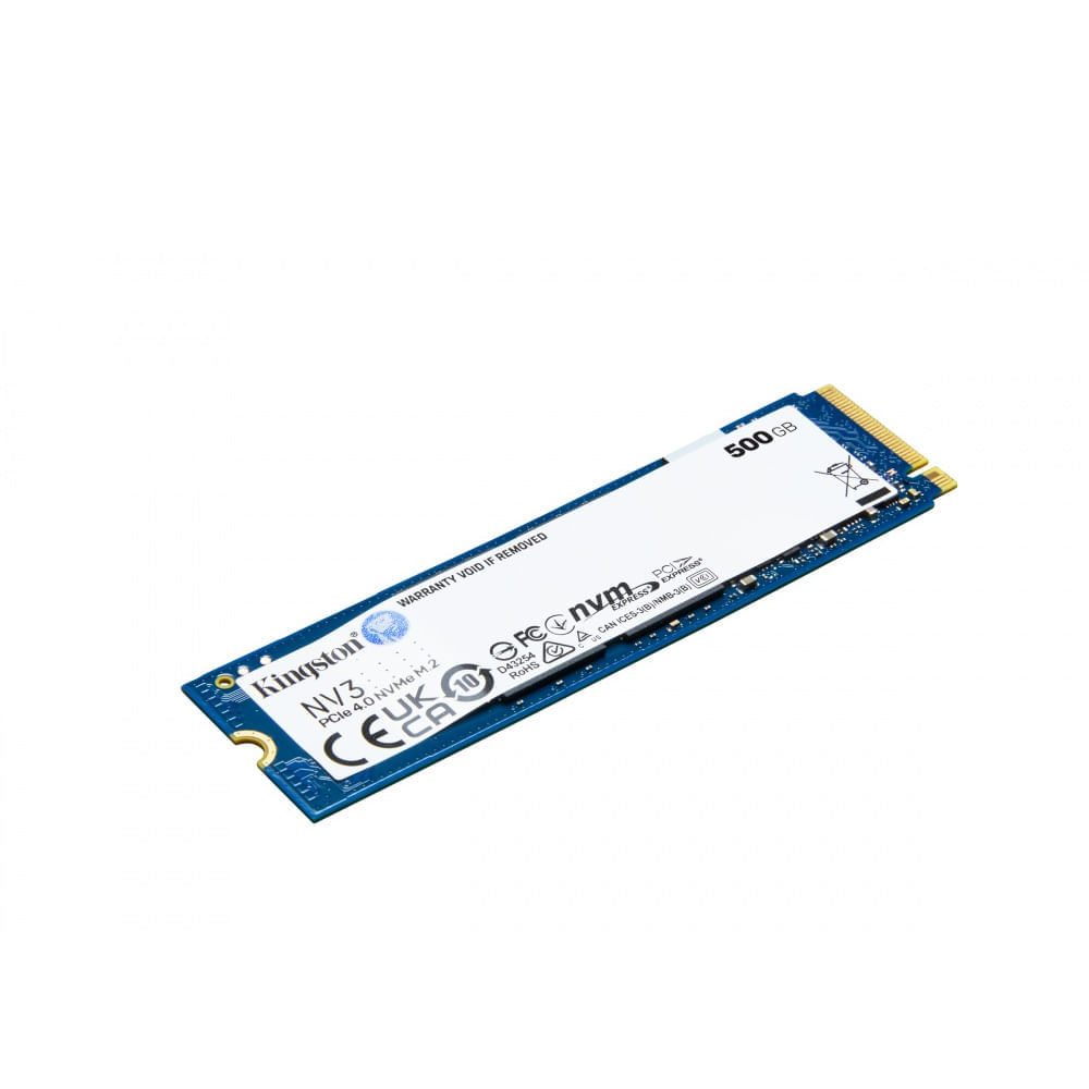 Disco Solido SSD Kingston NV3 500GB M2 2280 NVMe PCIe 4.0 SNV3S/500G