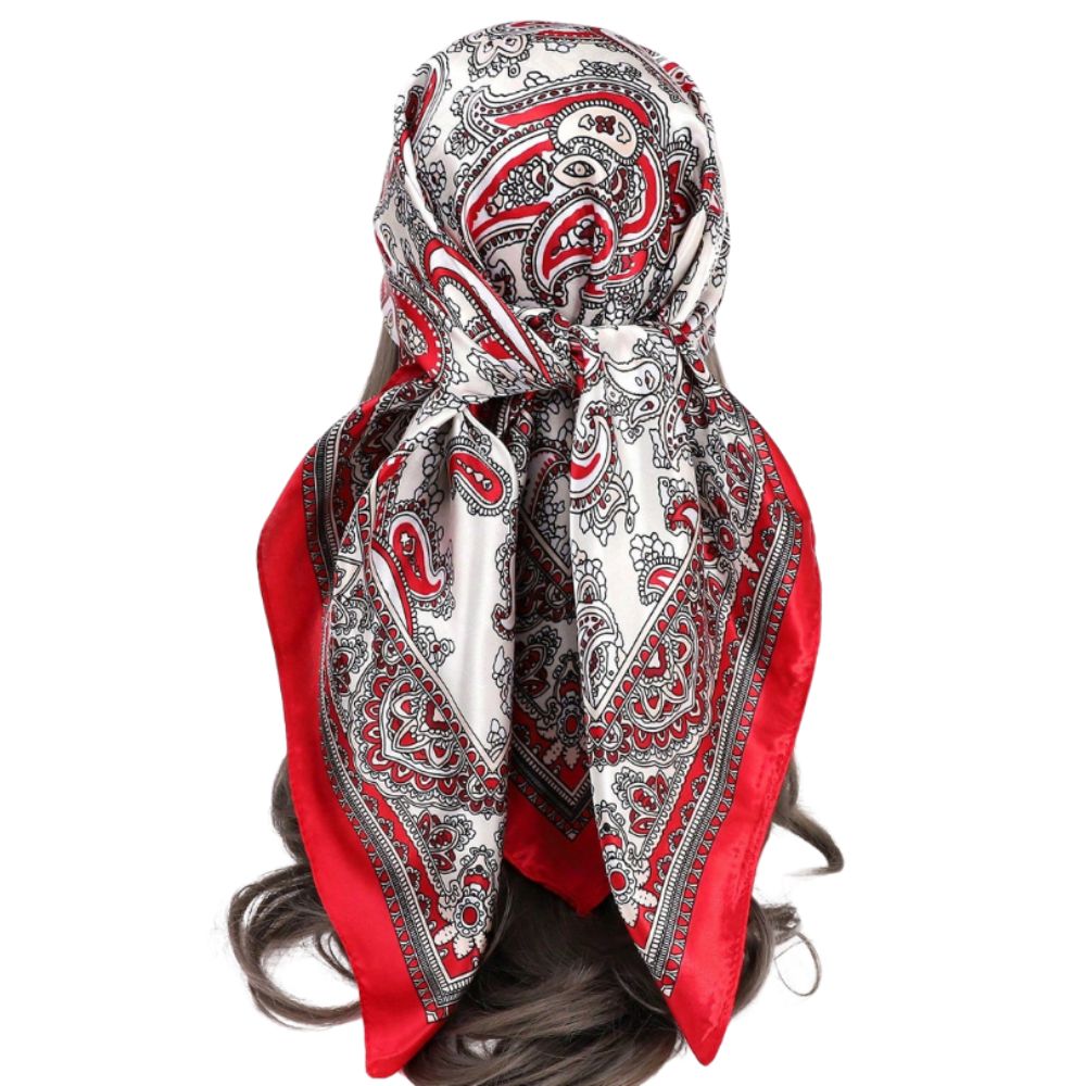 Pañoleta Bandana Pañuelo Sumaq Rojo de 90x90cm