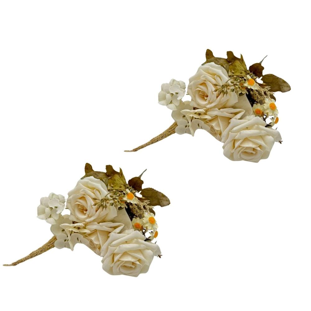 Pack de 2 Bouquets De Rosa Envejecido 8223-BL FLORIPASTORE
