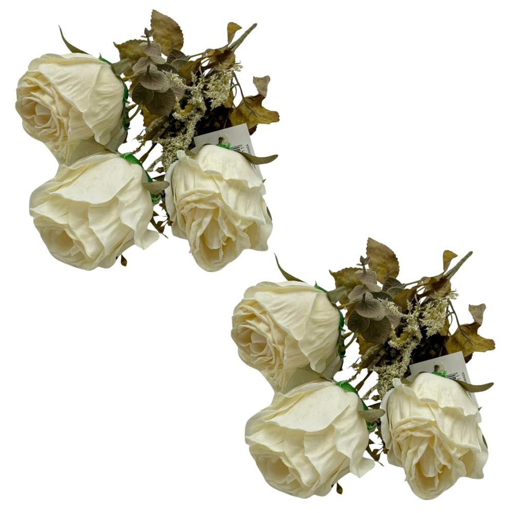 Pack de 2 Bouquets De Rosa En Boton 8221-BL FLORIPASTORE