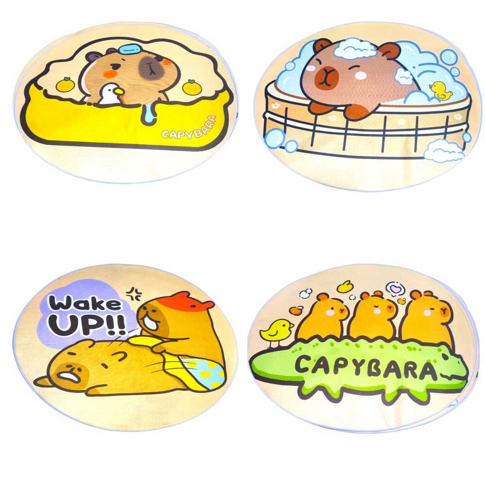 Alfombra de capibara decoración del hogar Circular