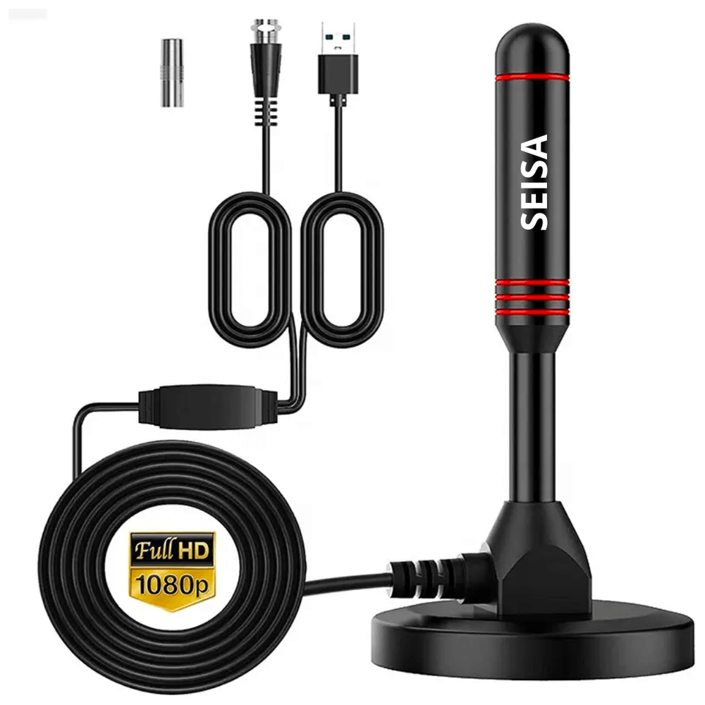Antena Digital TV Full HD Señal 360º Base con Imán SEISA TX-T01