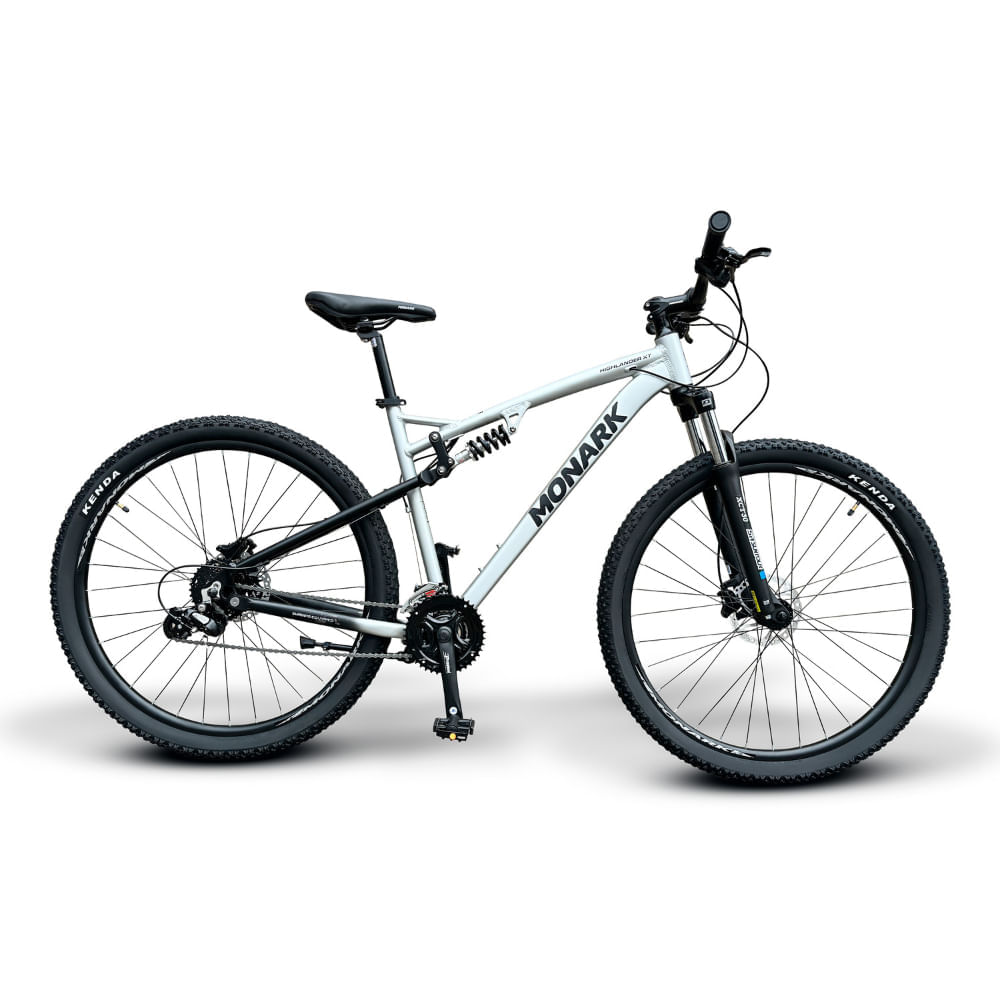Bicicleta Aro 29 Monark Highlander Xt Plata Negro M