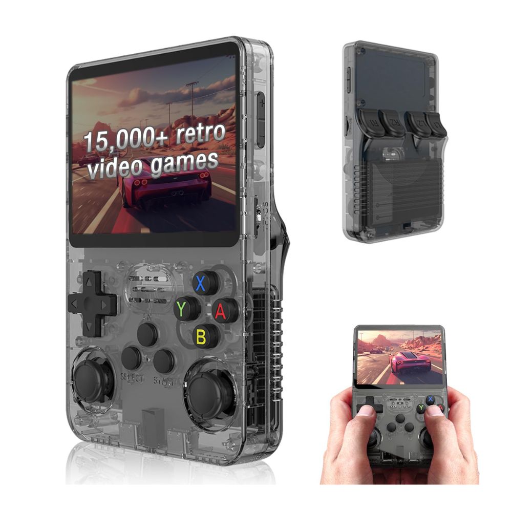 R36s Consola de Videojuegos Retro 128gb Negro