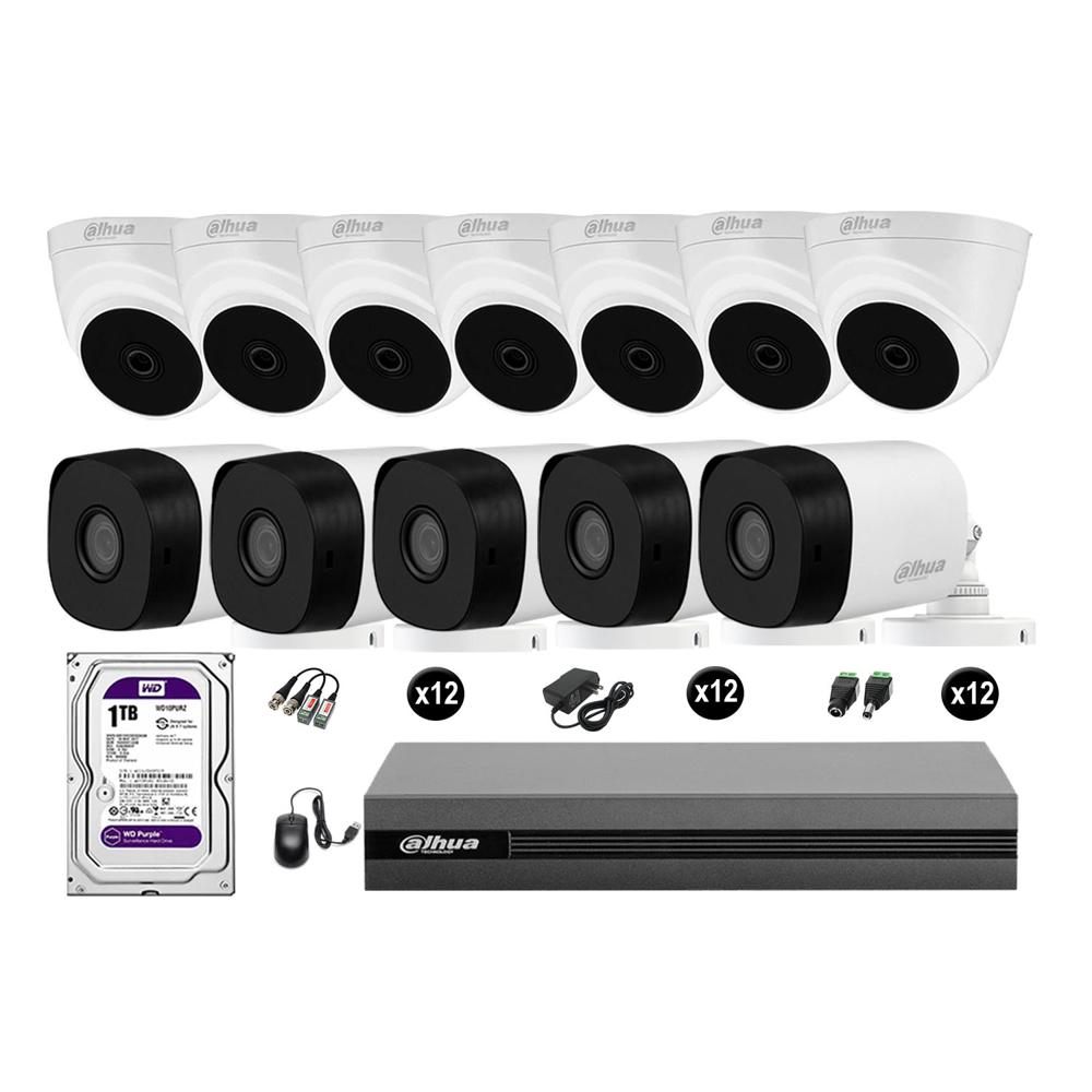 Cámaras Seguridad Dahua Kit 12 Full Hd 1080p Disco 1tb Hdmi