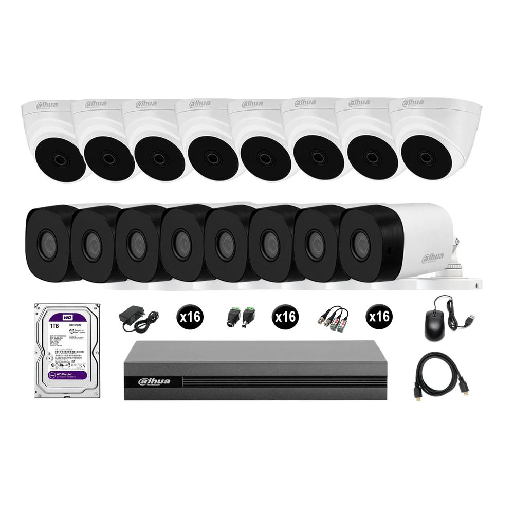 Cámaras Seguridad Dahua Kit 16 Hd 720p Disco 1tb Hdmi