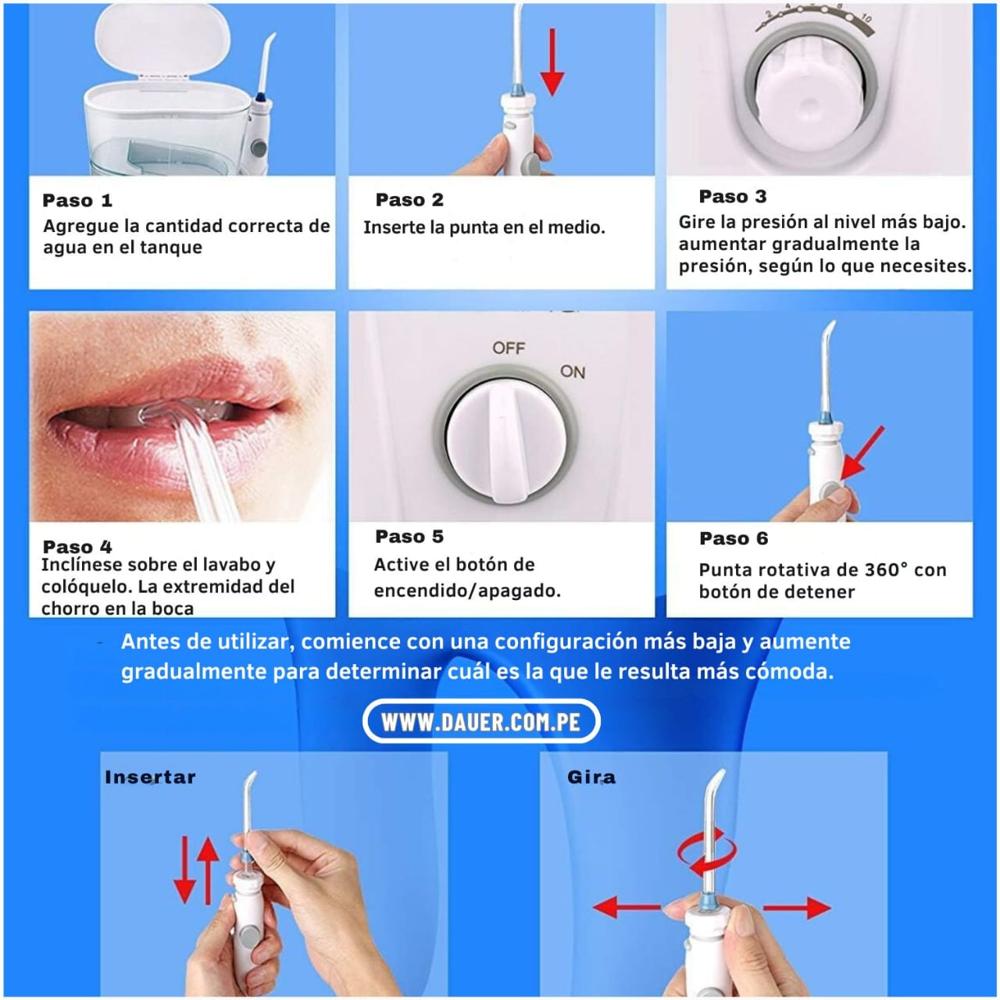 Como Utilizar El Irrigador Dental Higiene Oral Utilizar Irrigador
