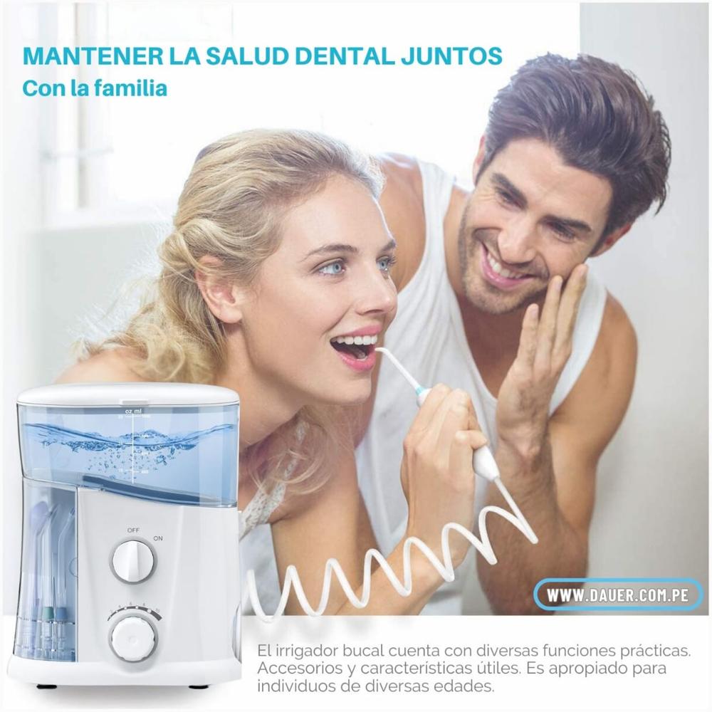 Irrigador Bucal Familiar Profesional Electrico Boquillas 1000ml