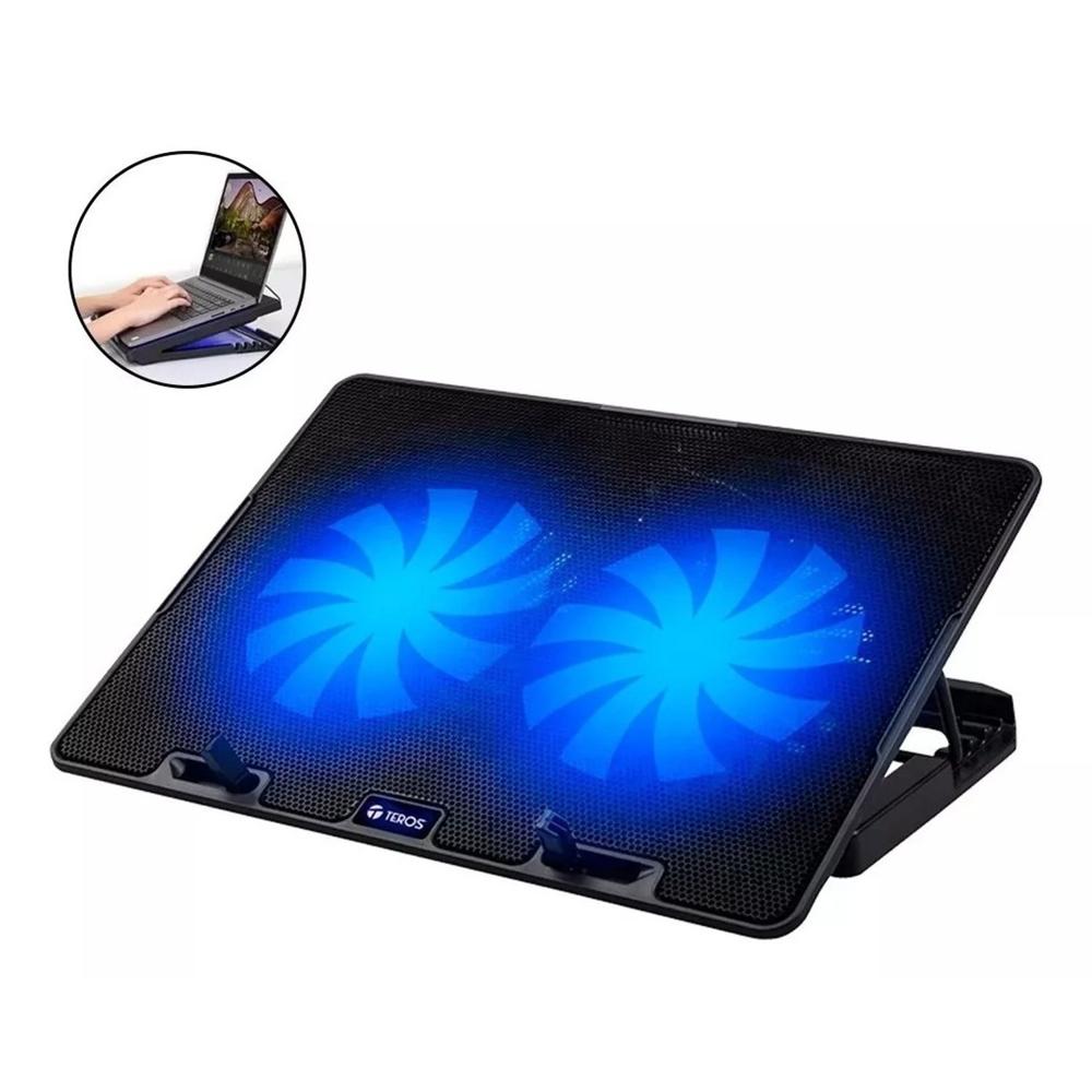 Cooler Para Laptop Teros Hasta 15.6 Color Negro