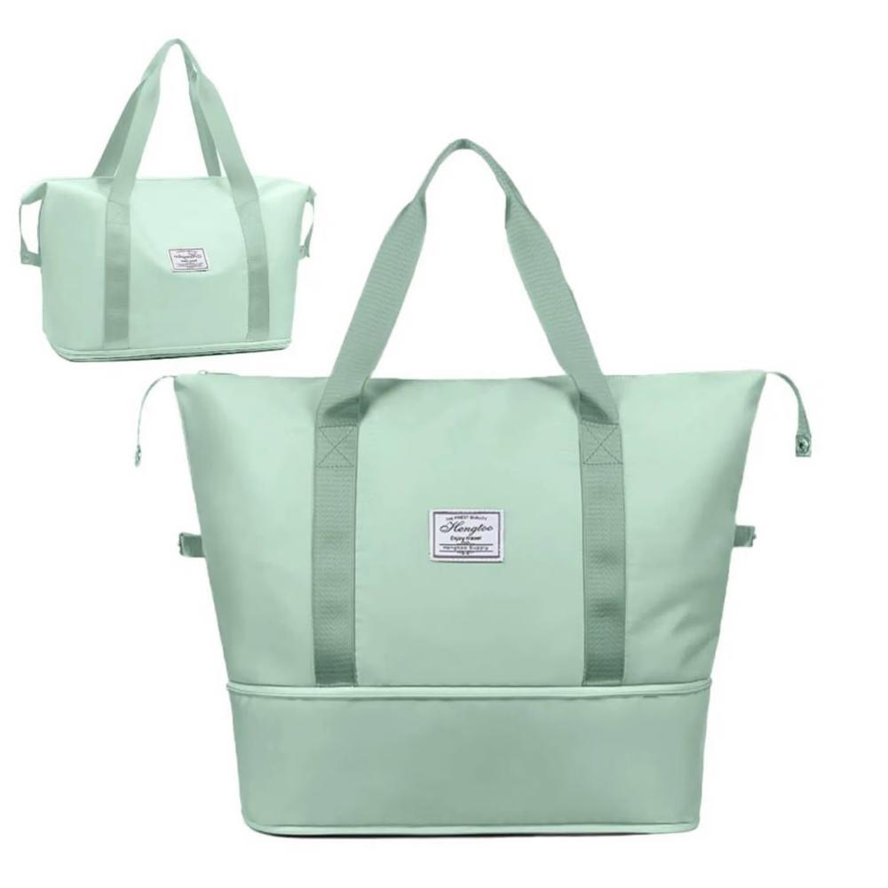 Bolso de Viaje Cartera Expandible Impermeable - Verde