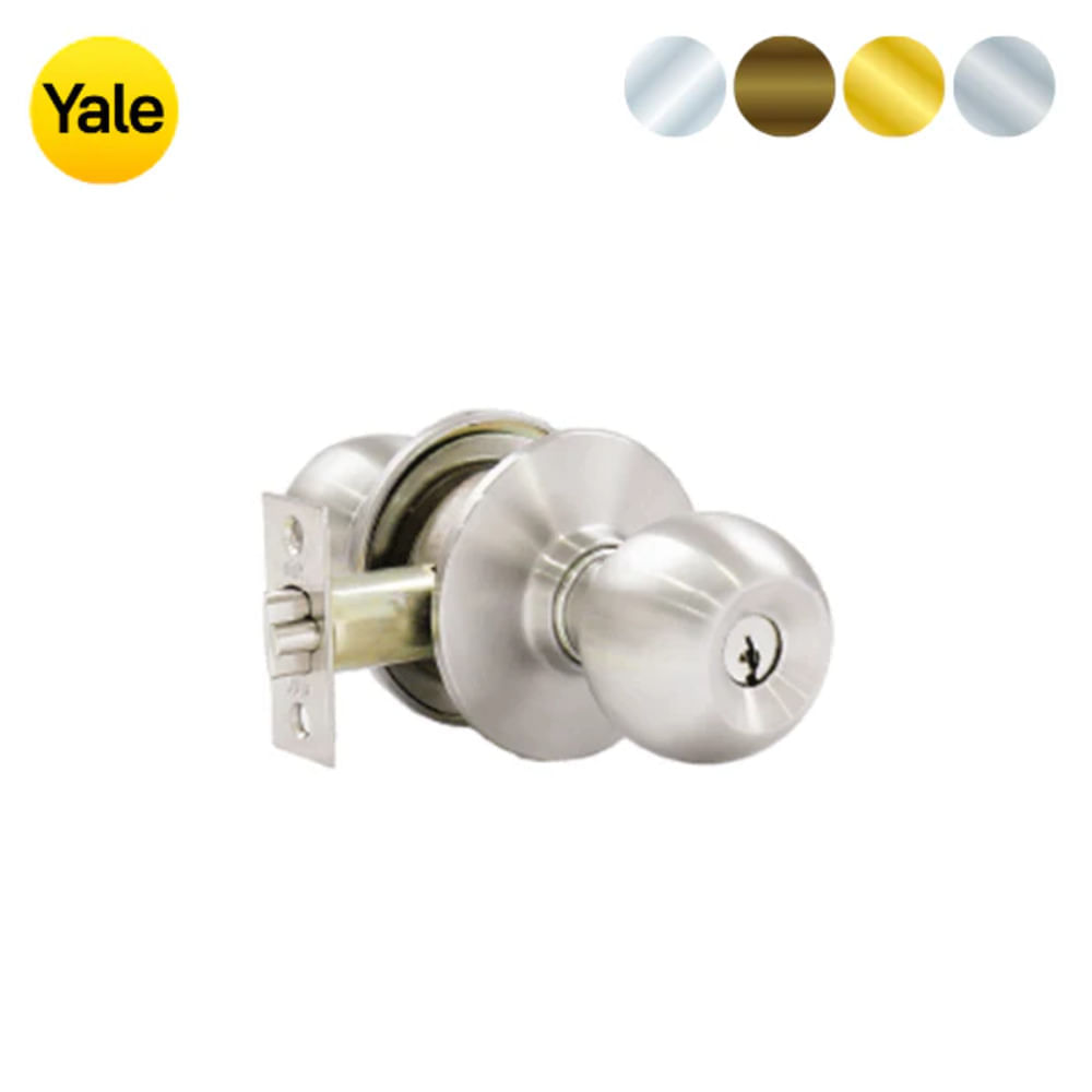 Cerradura Pomo Carolina Dormitorio 75mm US32D Yale Oechsle Oechsle