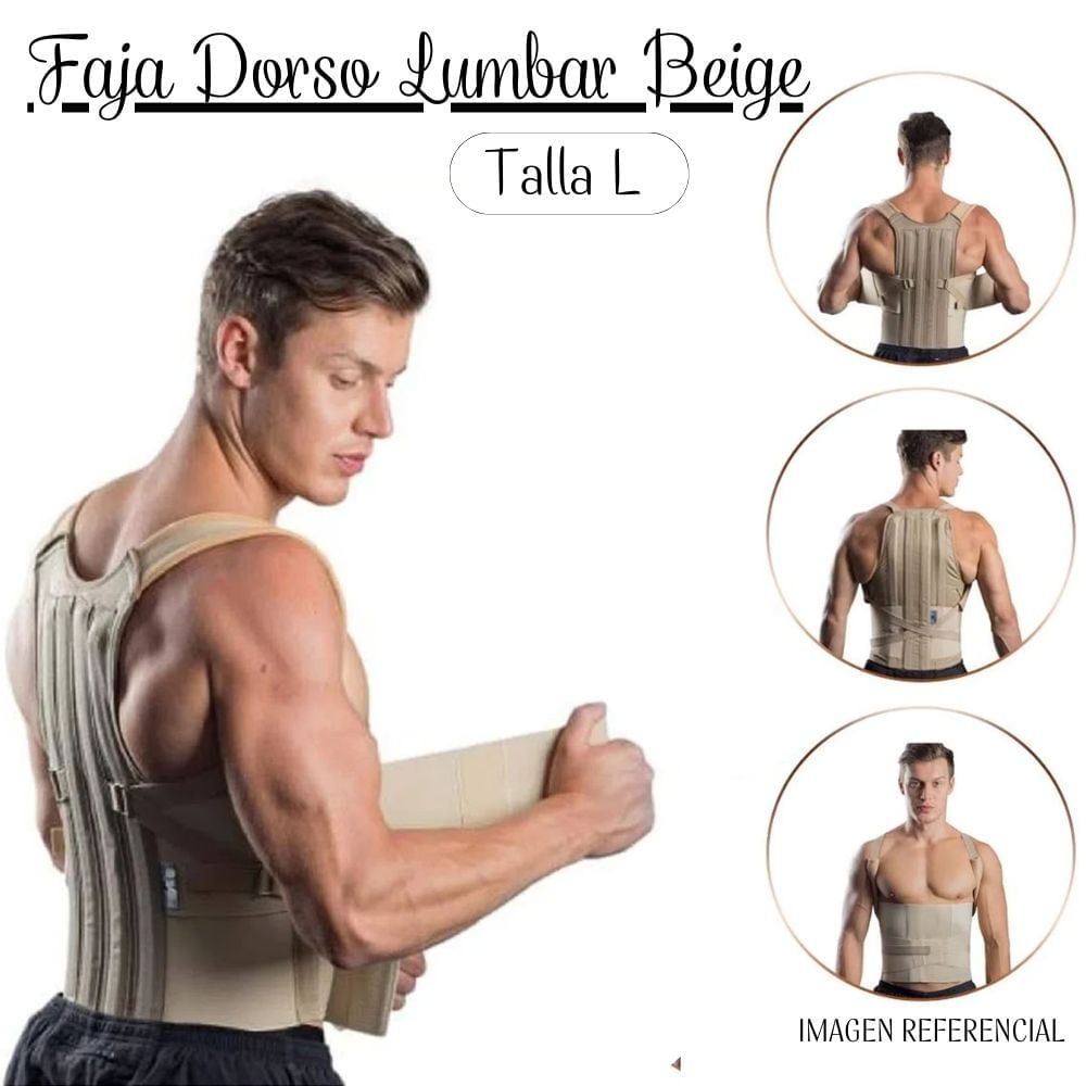 Faja dorso Lumbar Talla L - BEIGE