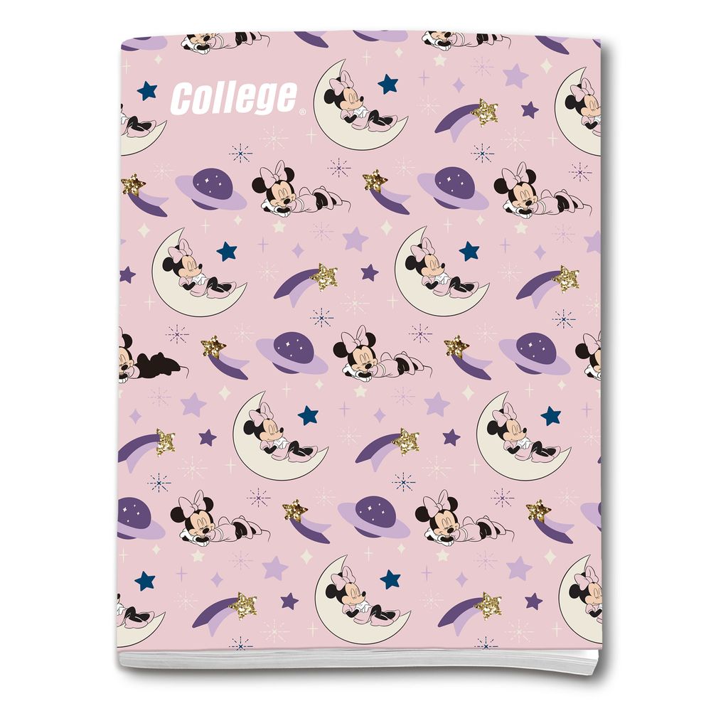 Cuaderno COLLEGE Triple Renglón Minnie 80 Hojas