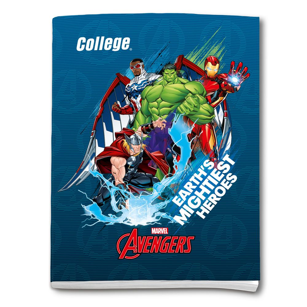 Cuaderno COLLEGE Triple Renglón Marvel 80 Hojas