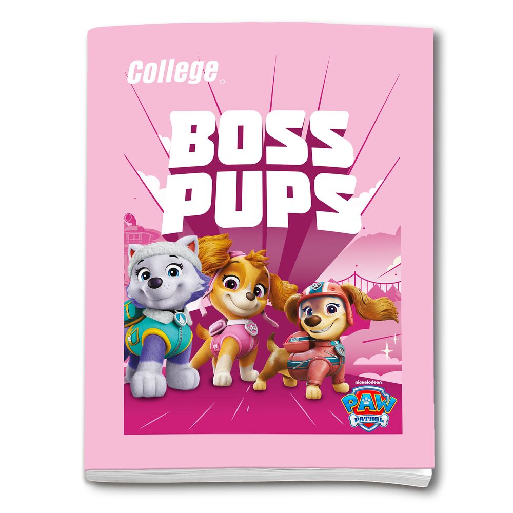 Cuaderno COLLEGE Triple Máximo Paw Patrol 80 Hojas