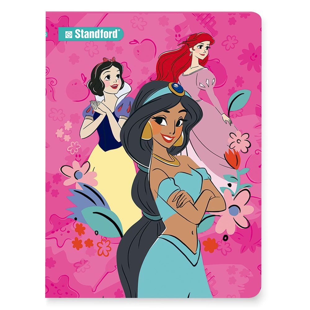 Cuaderno STANDFORD Triple Renglón Sombreado Princesas 84 Hojas
