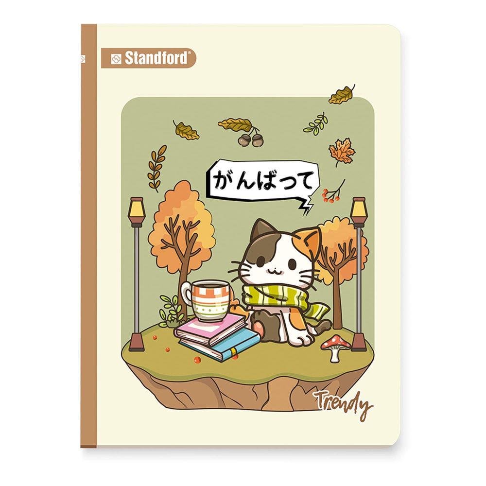 Cuaderno STANDFORD Triple Renglón Sombreado Trendy 84 Hojas