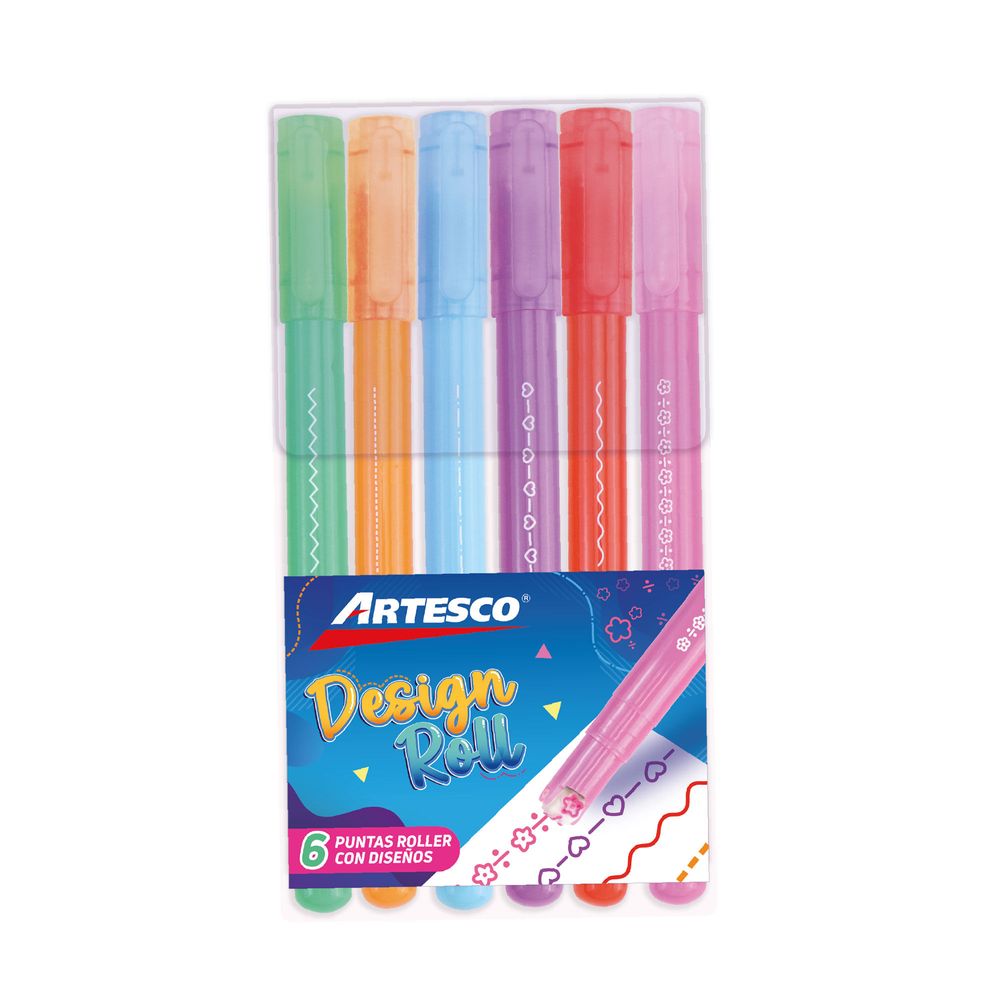 Marcador Design Roll ARTESCO x6un