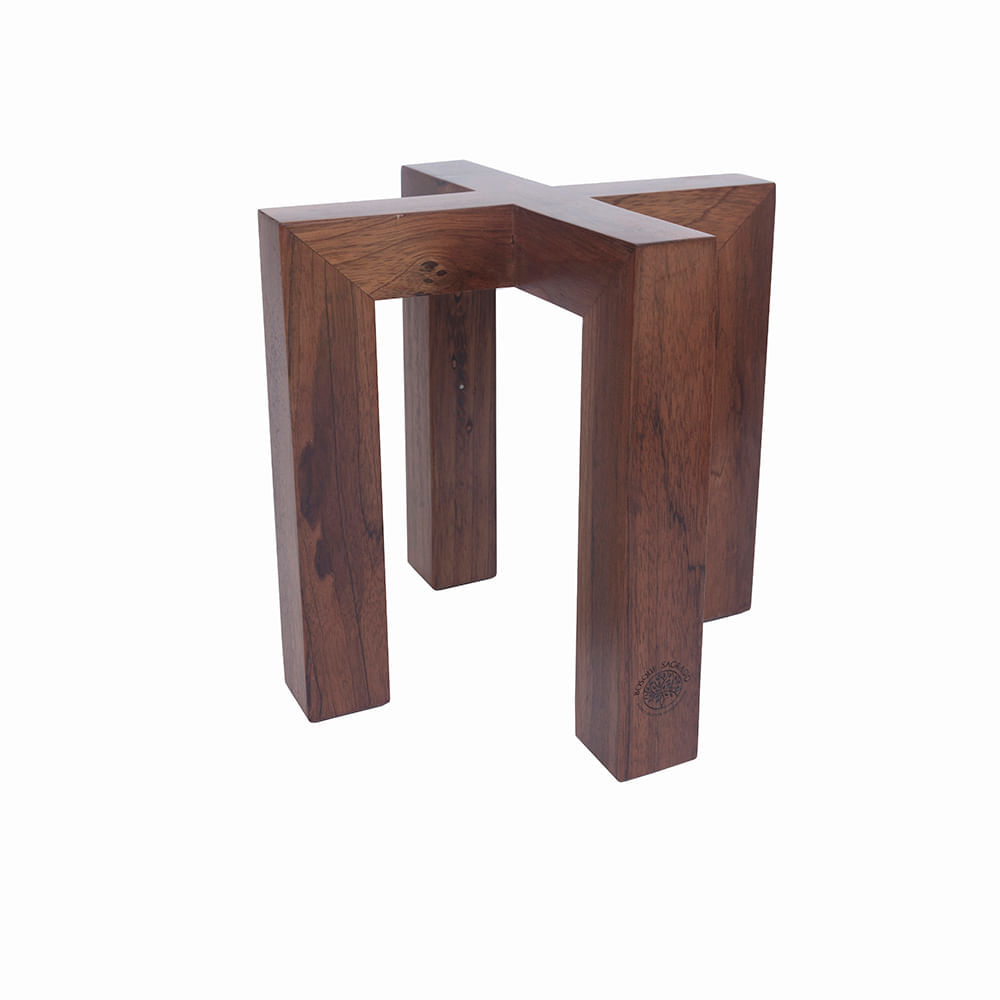 Porta Macetas X Bosque Sagrado Madera Reciclada Chico