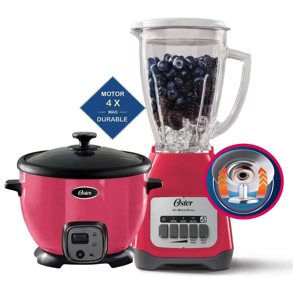 Combo Oster Licuadora 2 Vel BLSTKAG-MPB +Olla 1.8lt