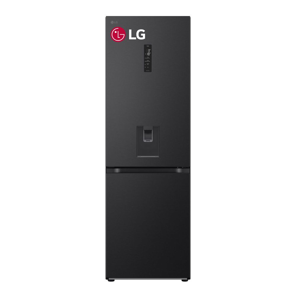 Refrigeradora LG 339L No Frost GB37SPV Negro Acero