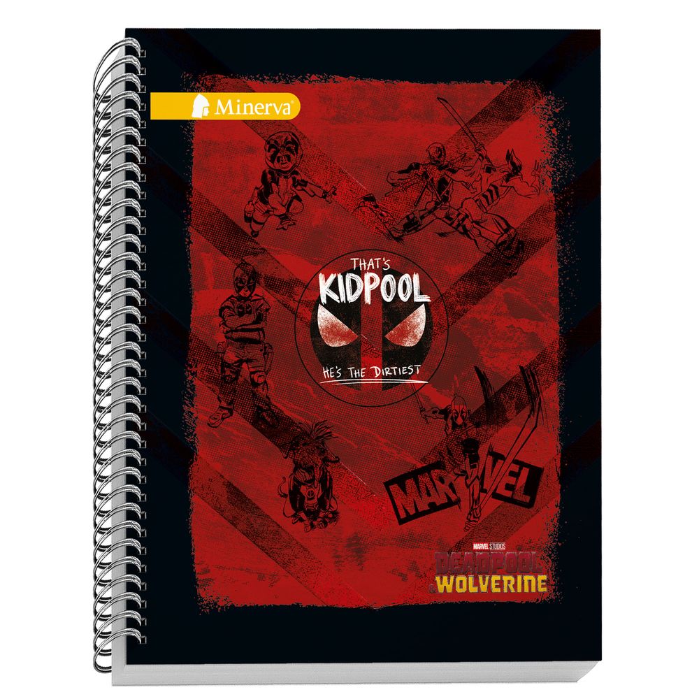 Cuaderno MINERVA Cuadriculado Anillado Tapa Dura 5D Cinema 150 Hojas
