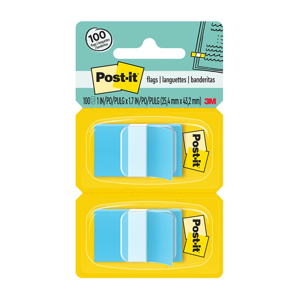Banderitas Adhesivas POST-IT Celestes 100 Hojas