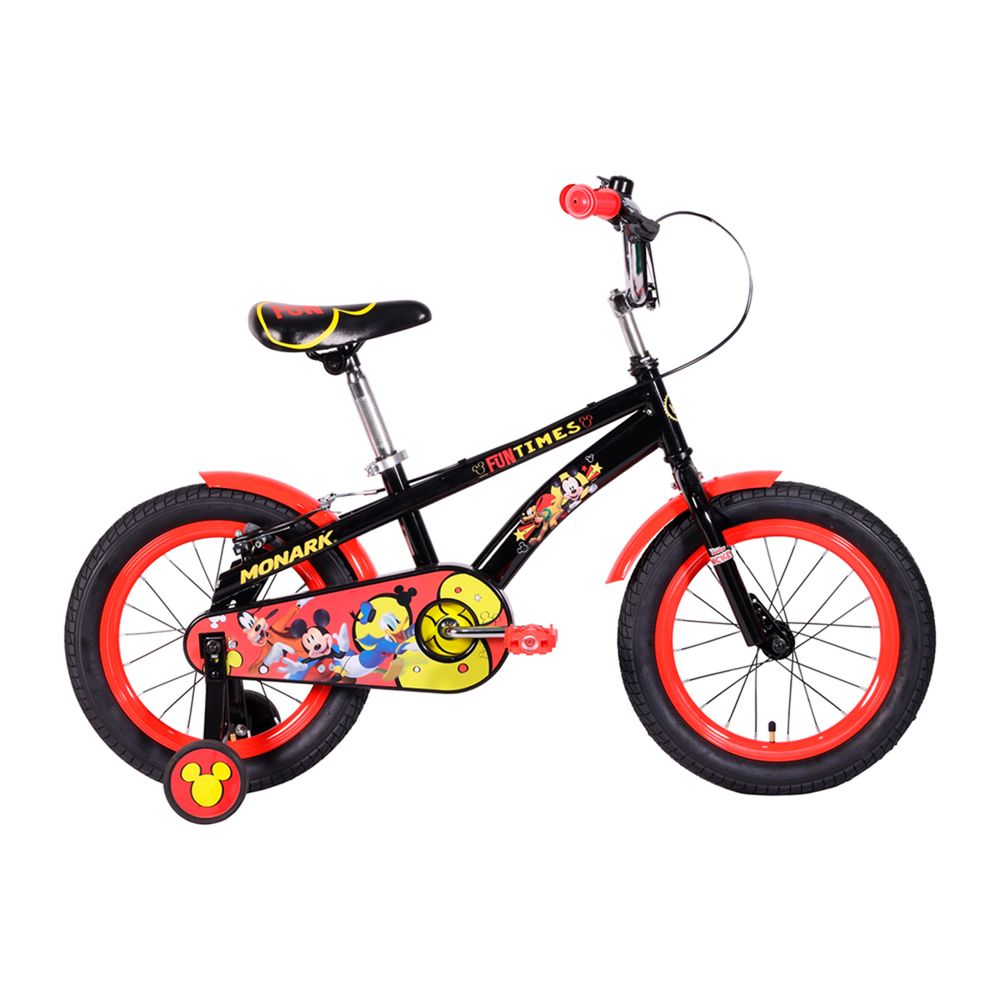 Bicicleta Aro 16 Monark Mickey & Friends Negro