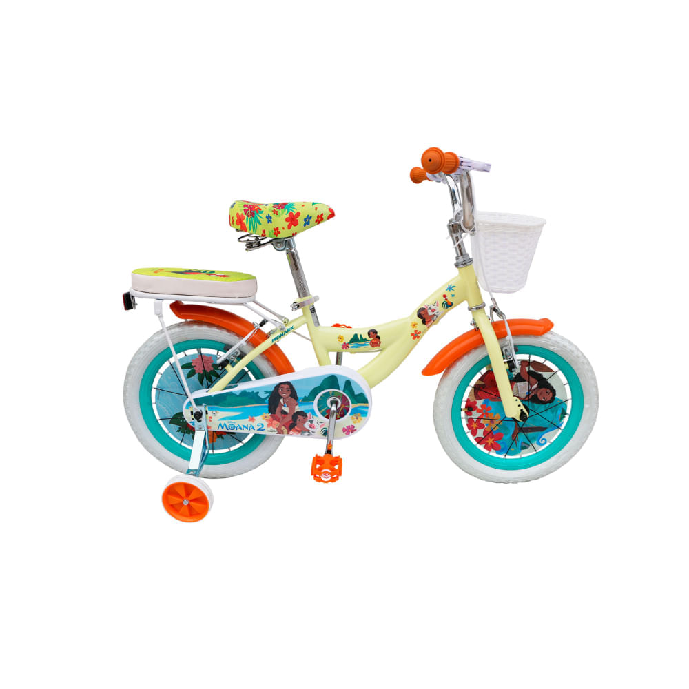 Bicicleta Aro 16 Monark Moana Flowers Amarillo