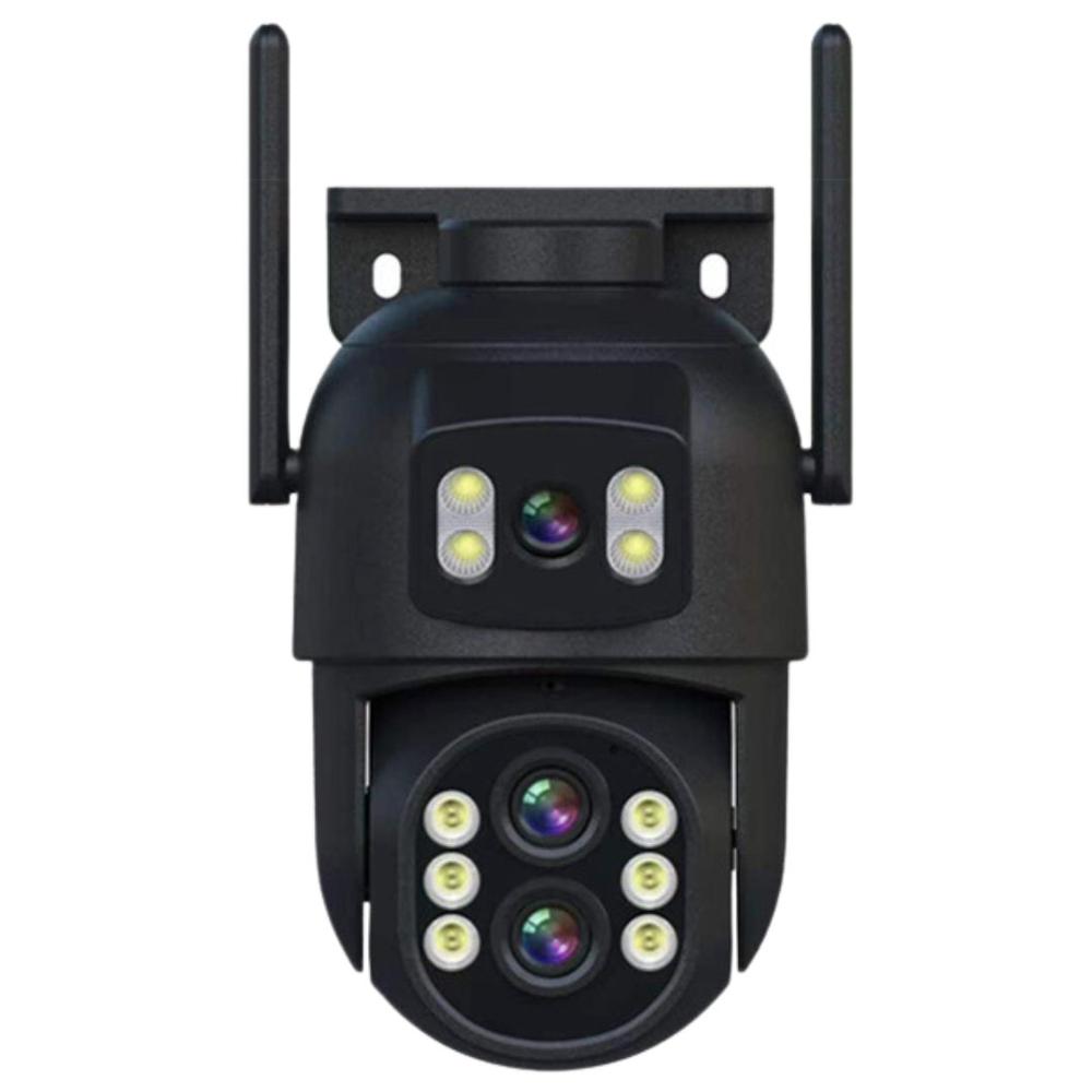 Cámara de Seguridad IP Full HD 360° WiFi Doble Lente Zoom 10x SEISA IPCSY9 Negro