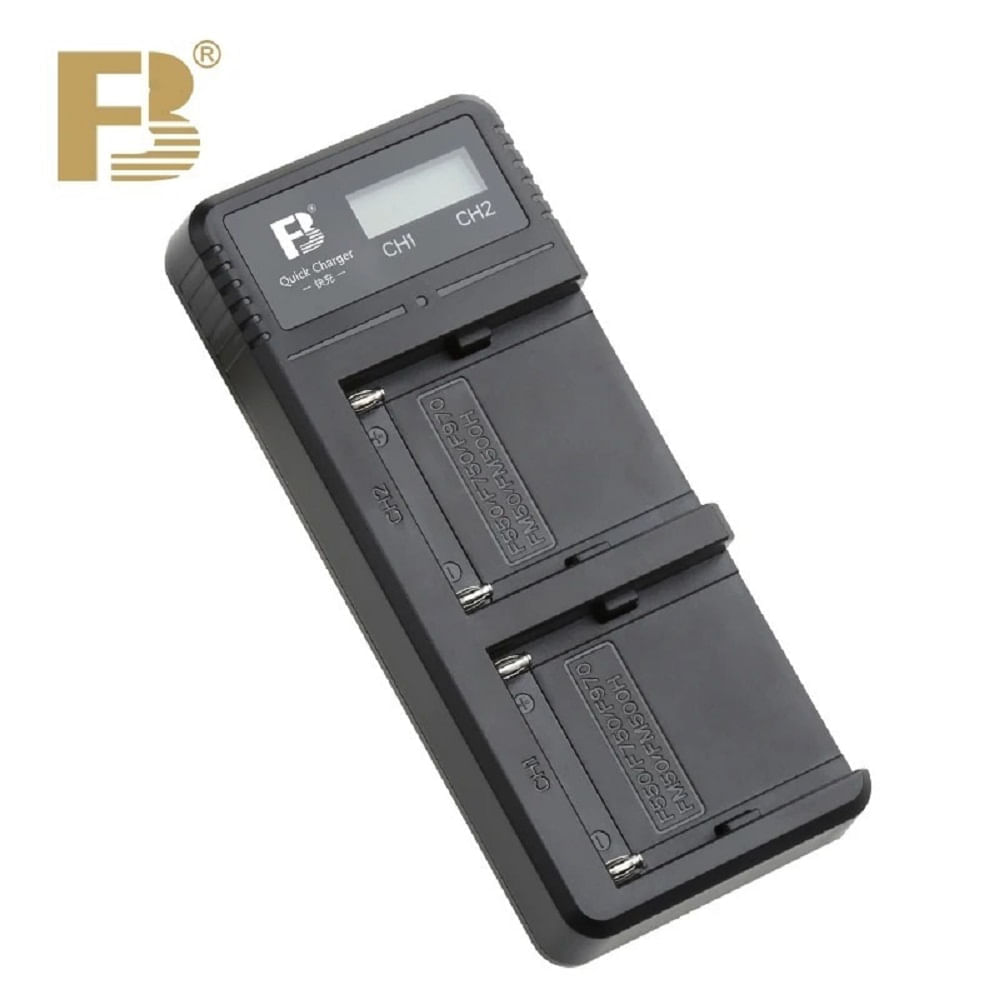 Pack 2 Baterias NP-F970 + Cargador Dual FB