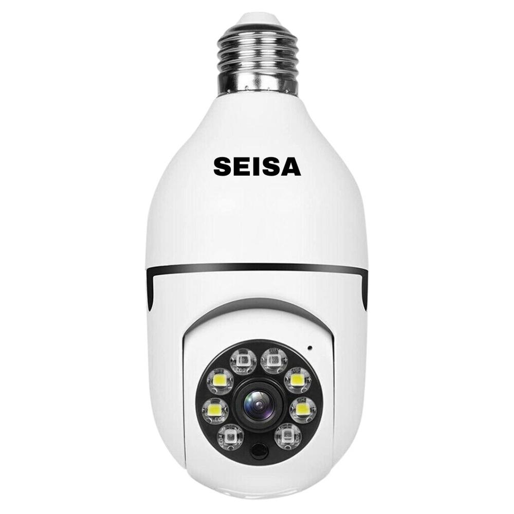 Foco Cámara IP Wifi 360° Full HD Intercomunicador y Seguimiento SEISA IPC-ZAS03