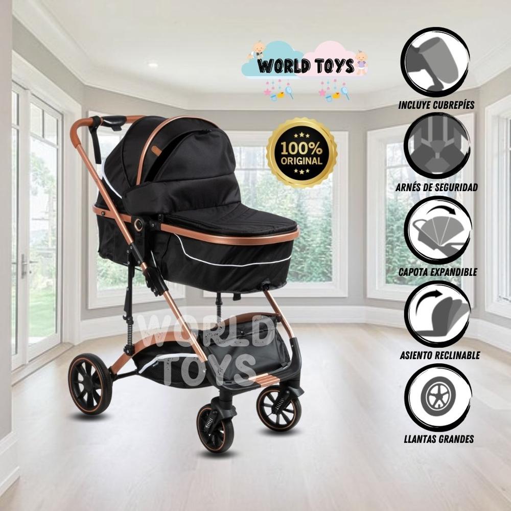 Coche Moises ebaby MIAMI BABY Edición Limitada Negro Oechsle