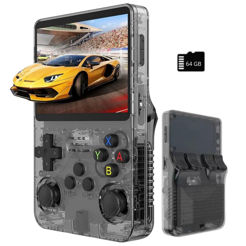 Consola de Juegos Portatil R36S 15000 Juegos 3D Consola Retro - Negro