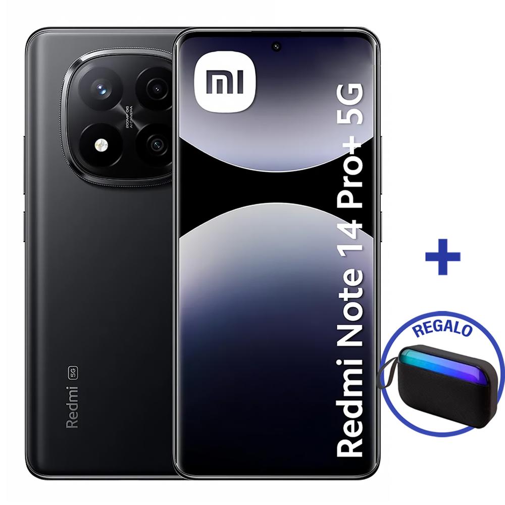 Celular XIAOMI Redmi Note 14 PRO+ (5G) 256GB+8GB Midnight Black + Mini Parlante