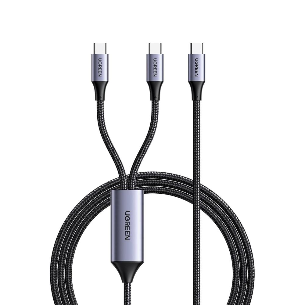 Ugreen Cable USB-C a USB-C 100W 2 en 1 Carga Rápida Splitter - 35087